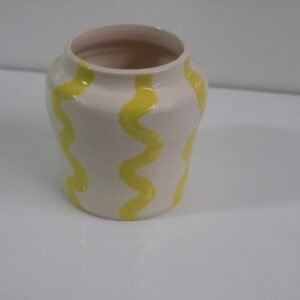 MINI JARRON RAYAS AMARILLAS